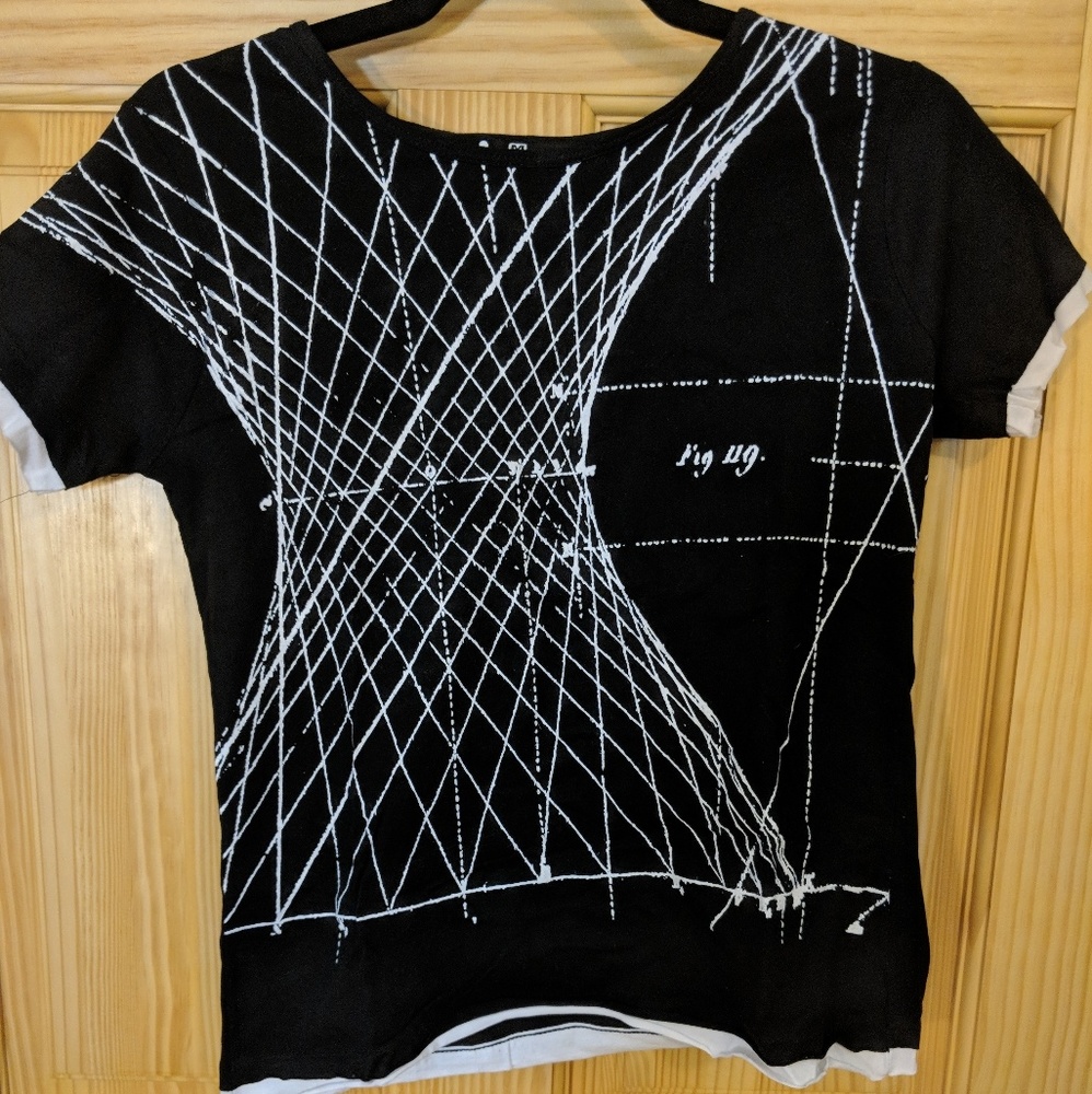 NWT: Gaudi black graphic tee from Barcelona
